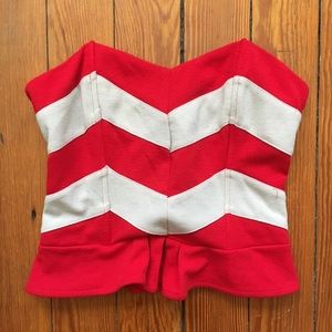 Lucca Couture Urban Outfitters Chevron Corset Top